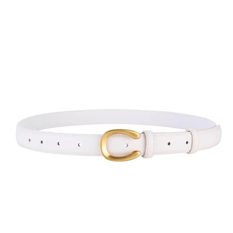 百搭簡約時尚方扣高級感裝飾皮帶（7色）