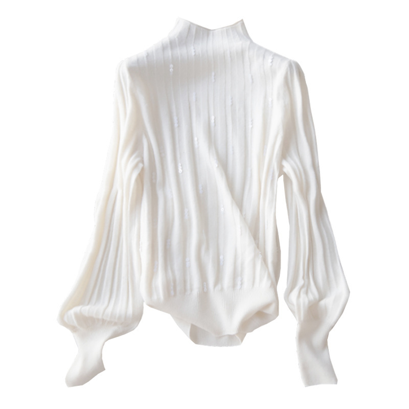 半高領針織衫氣質軟糯長袖打底上衣