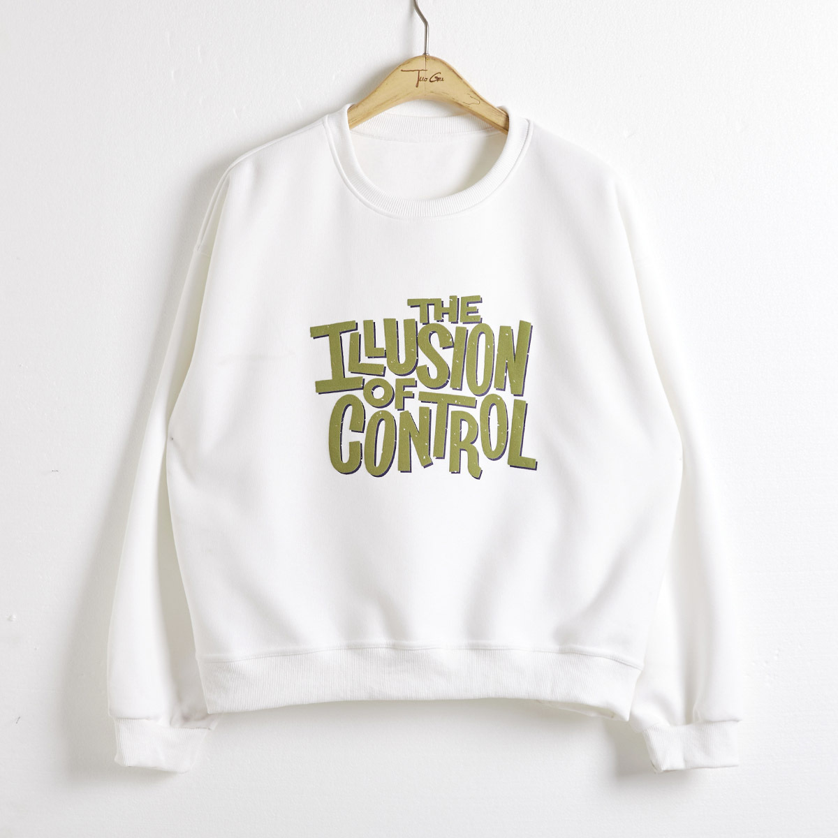 慵懶圓領字母印花寬鬆顯瘦休閒衛衣