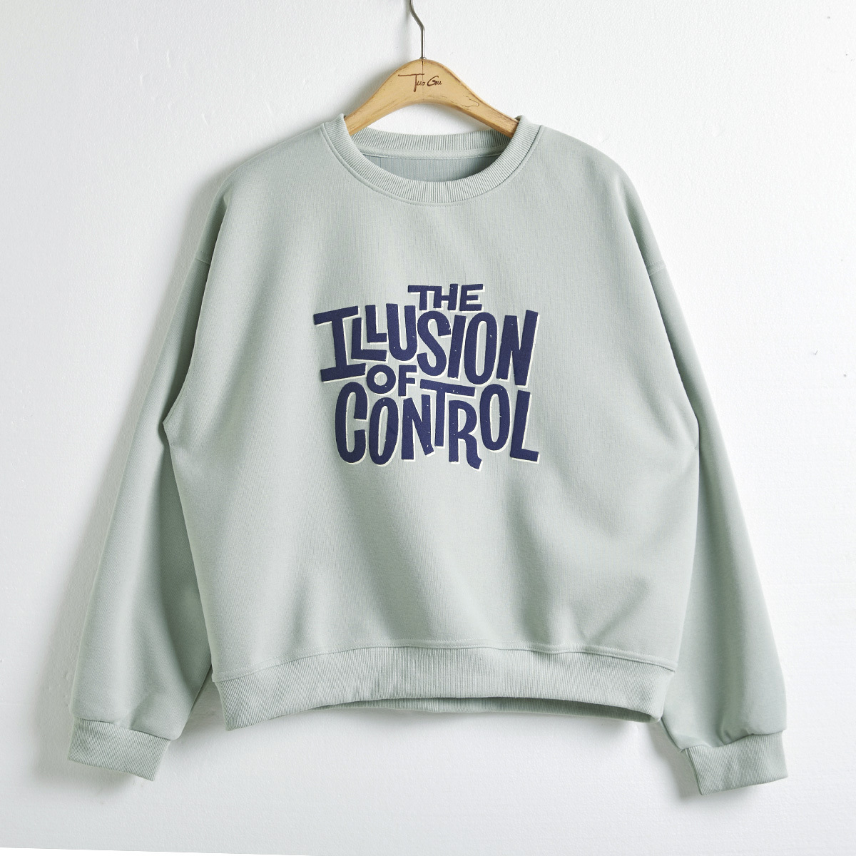 慵懶圓領字母印花寬鬆顯瘦休閒衛衣