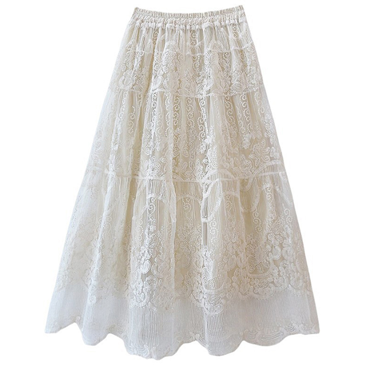 韓版繡花蓬蓬裙