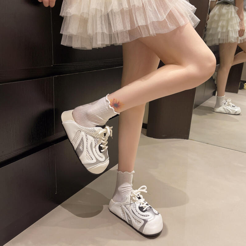 厚底增高一腳蹬半拖鞋（3色）