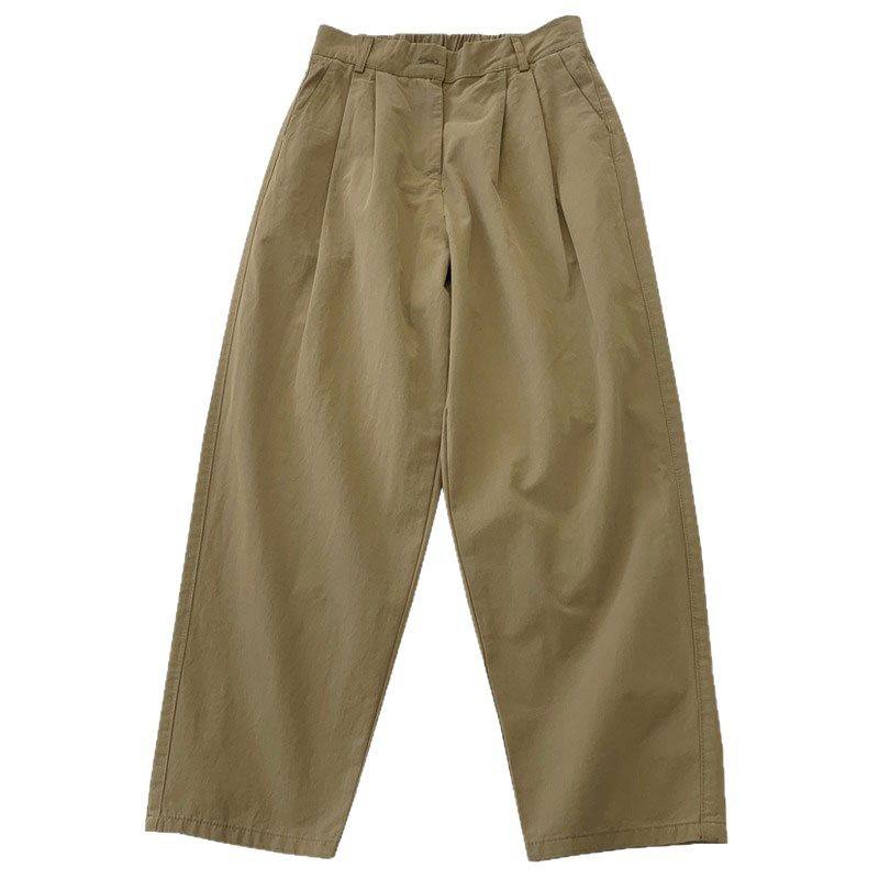 日系休閒工裝褲直筒褲九分哈倫褲