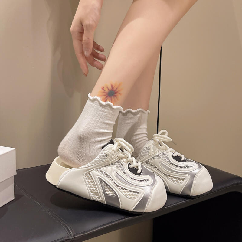 厚底增高一腳蹬半拖鞋（3色）