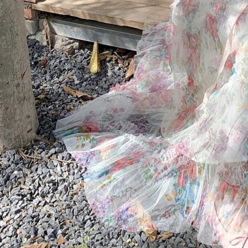 甜美溫柔風荷葉邊蛋糕裙+蕾絲針織衫套裝