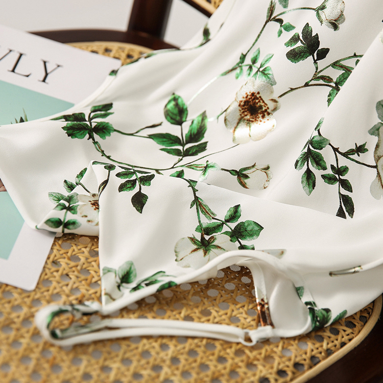 夏季薔薇花吊帶內搭連身裙