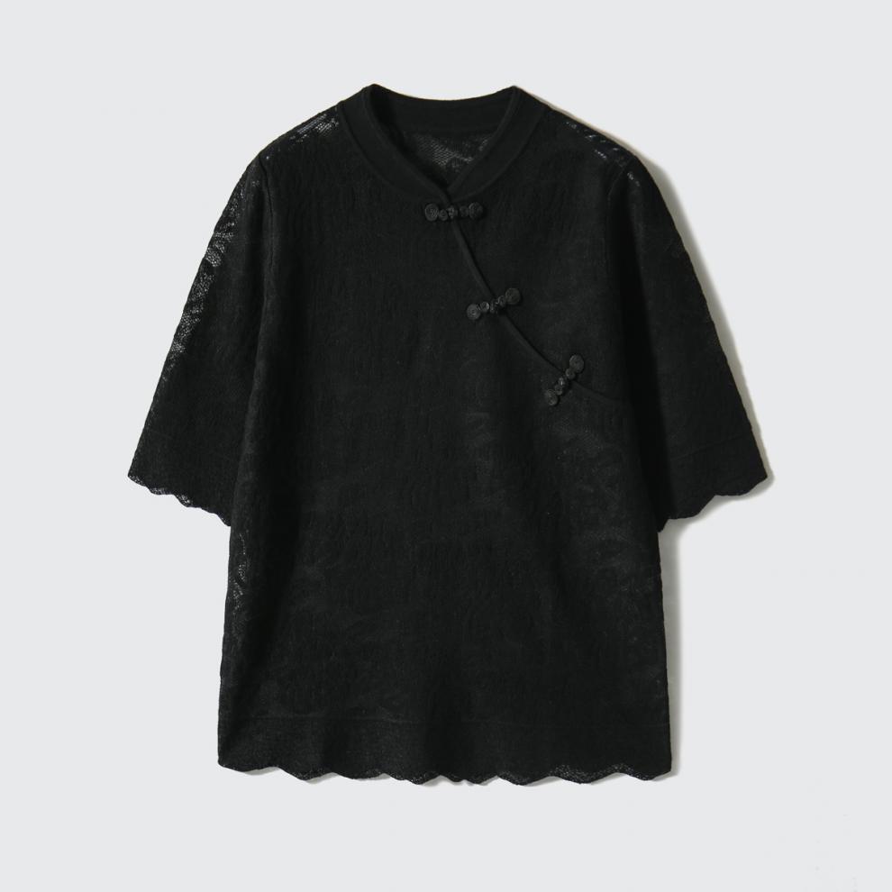 立體提花改良旗袍上衣