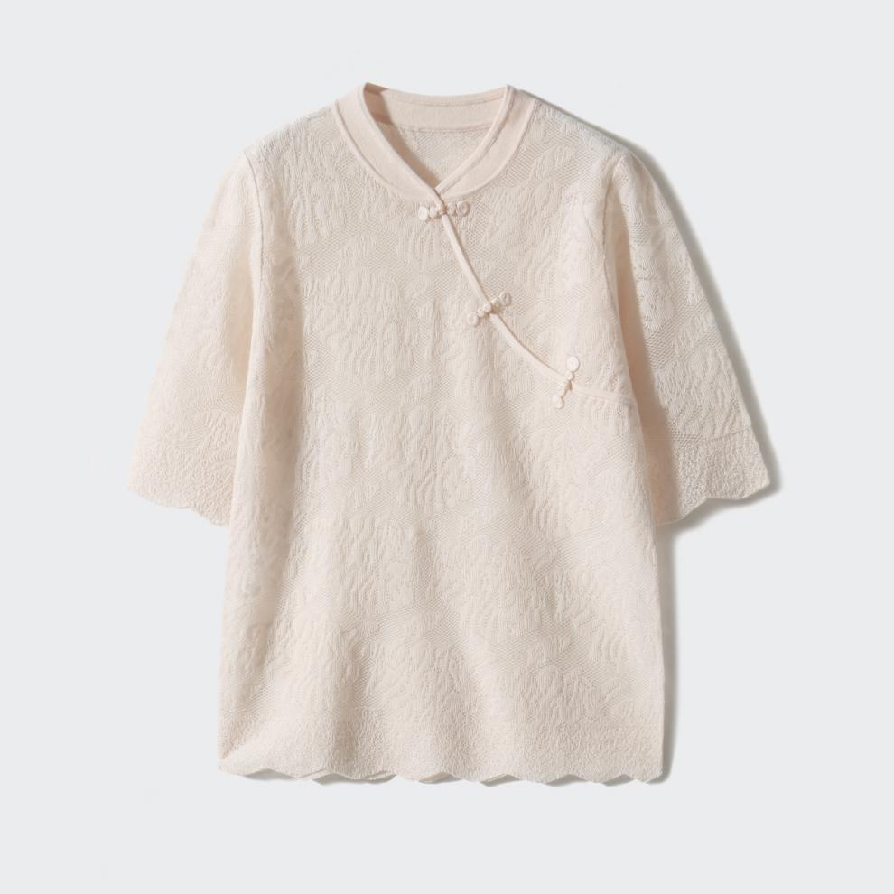 立體提花改良旗袍上衣