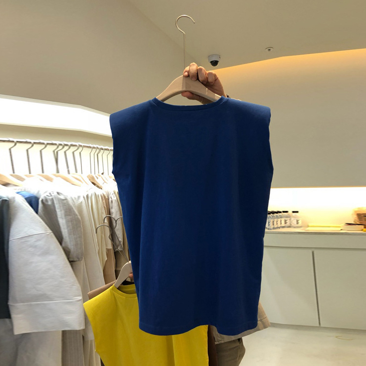 韓系純色簡約夏季無袖T恤（5色）