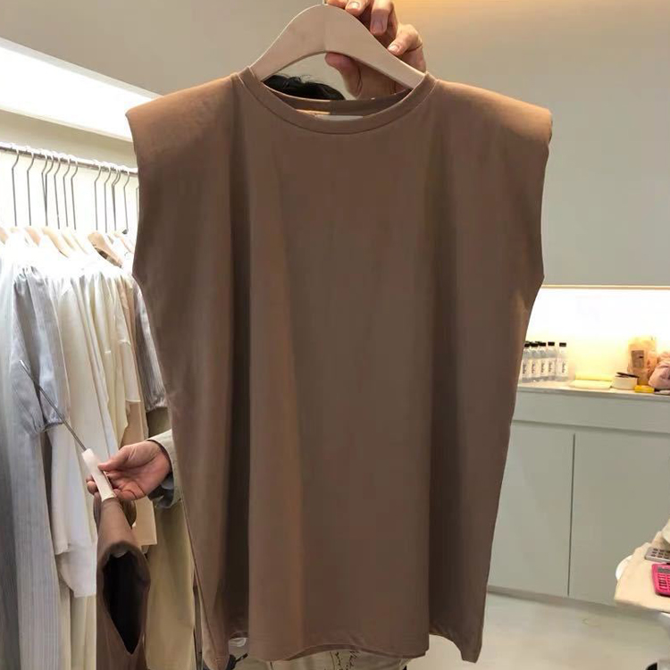 韓系純色簡約夏季無袖T恤（5色）