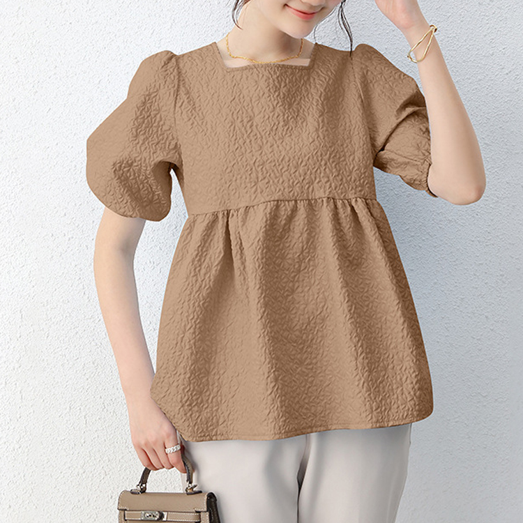 日系A字荷葉邊T恤（圓領or方領）