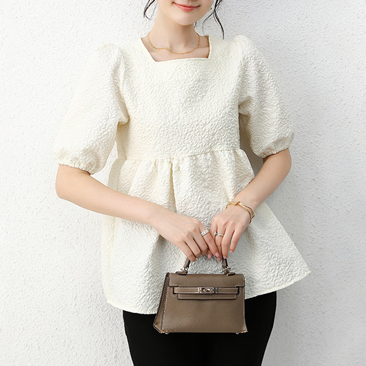 日系A字荷葉邊T恤（圓領or方領）