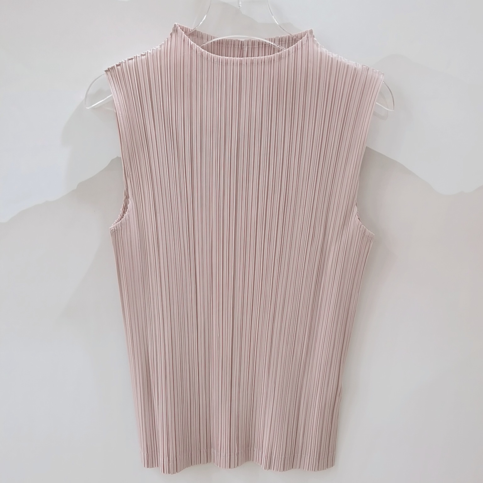 褶皺ins風經典高領無袖復古背心