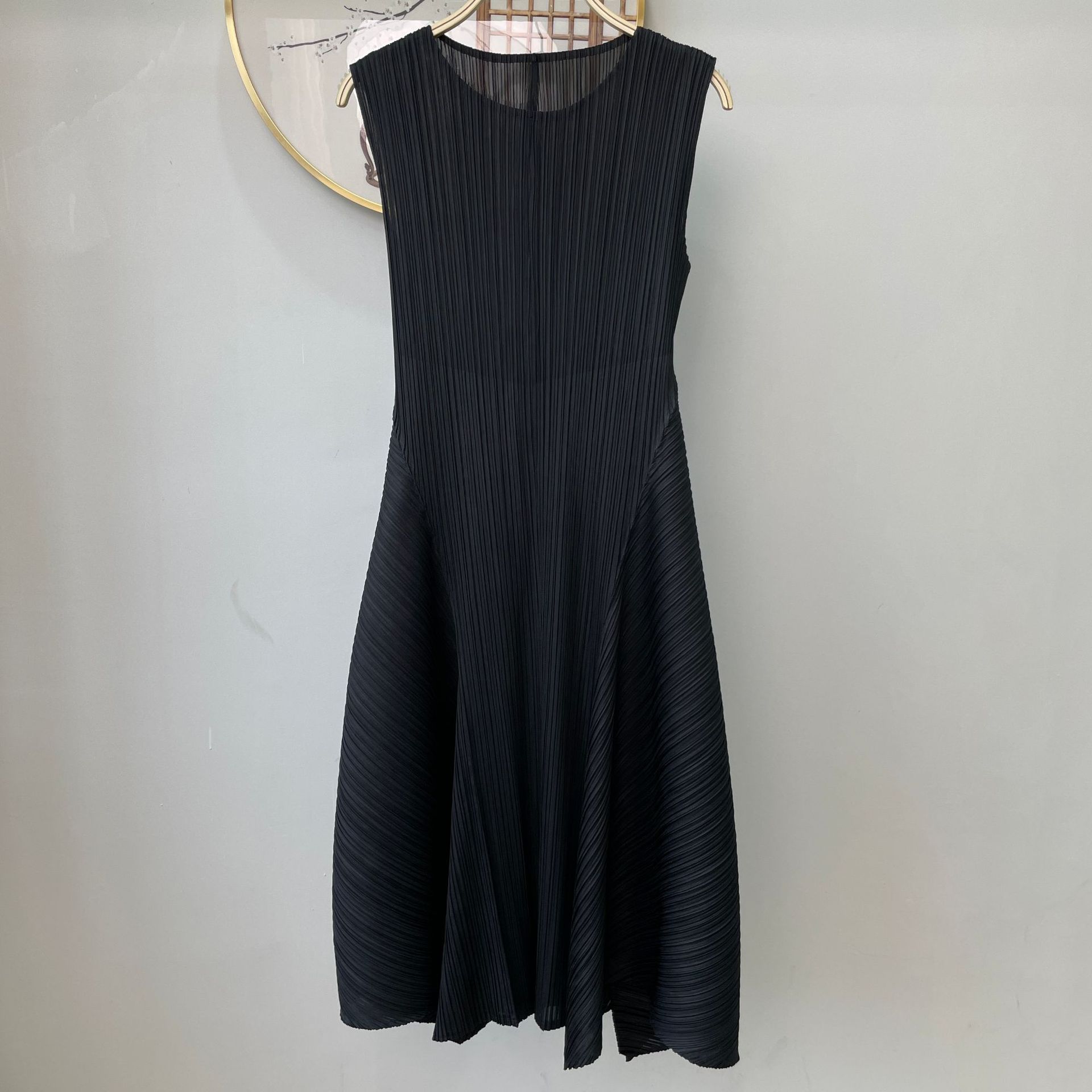 褶皺修身顯瘦通勤荷包裙連衣裙（10色）