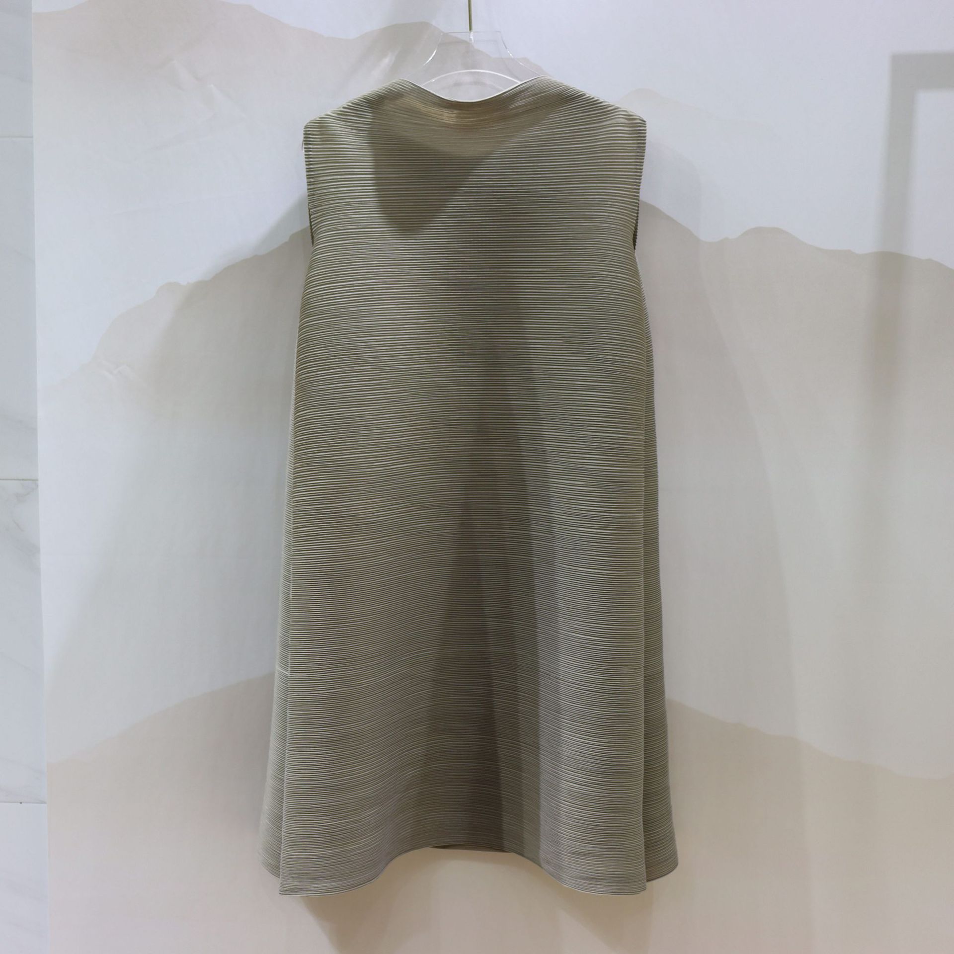 夏季褶皺寬鬆無袖連衣裙（8色）