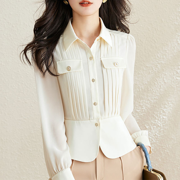 設計感小眾氣質襯衫收腰顯瘦別緻上衣