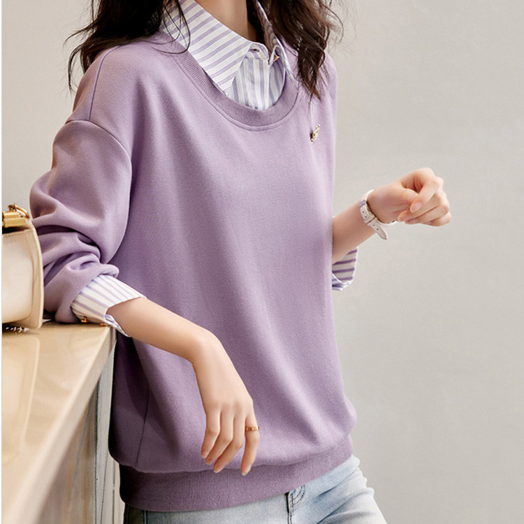 時尚休閒顯瘦假兩件衛衣