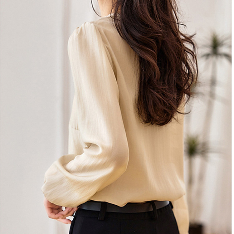 高端輕奢優雅風繡花襯衫小眾氣質高級感上衣