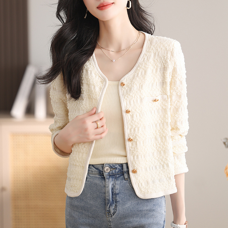 名媛風小香風外套洋氣減齡修身上衣