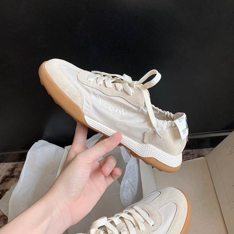 刺繡繫帶輕便透氣阿甘鞋