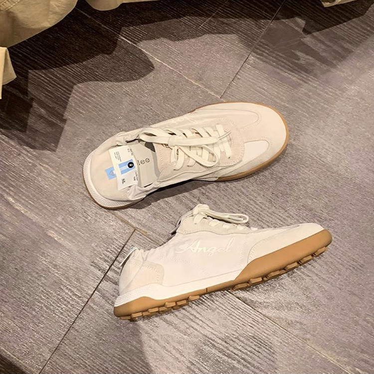 刺繡繫帶輕便透氣阿甘鞋