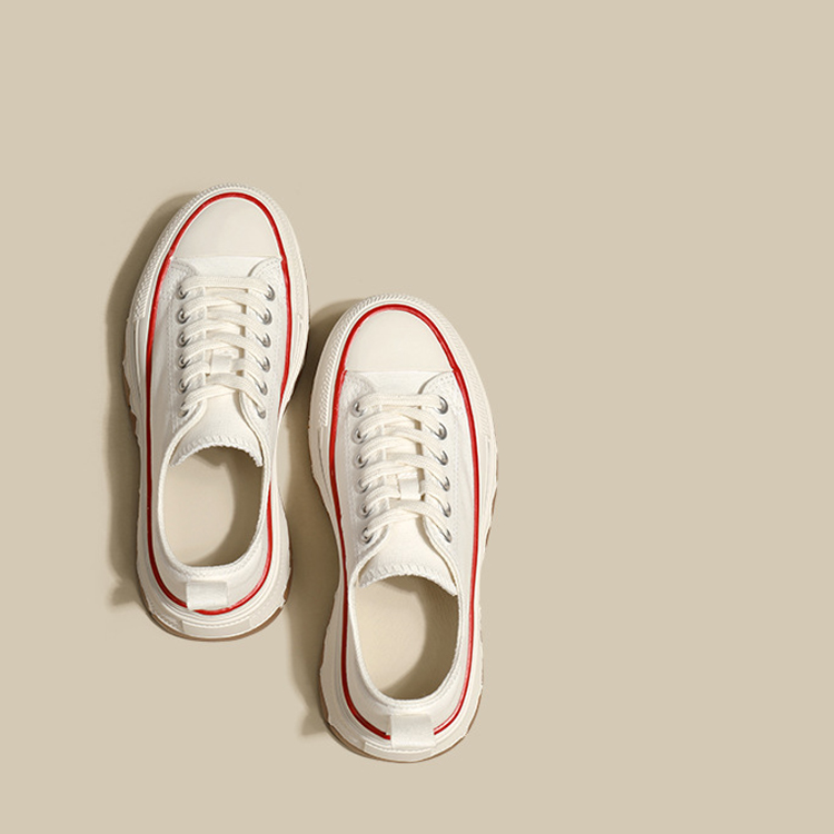 日系厚底波浪底增高休閒鞋