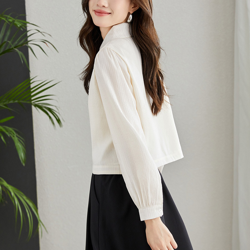 國風設計感新中式旗袍長袖襯衫