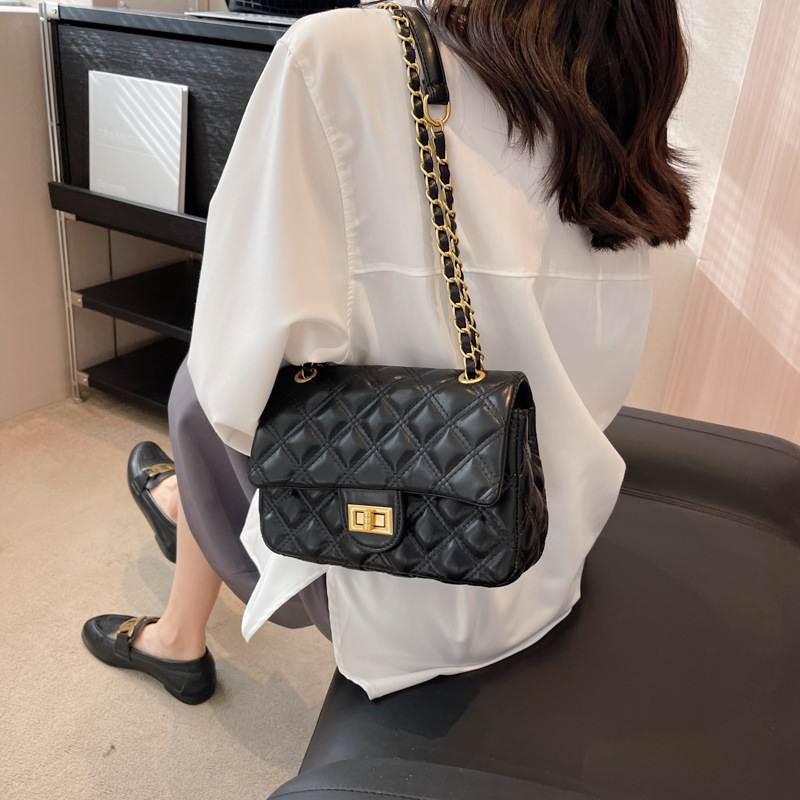 時尚菱格洋氣百搭鏈條包