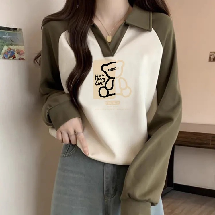 韓版休閒插肩袖衛衣
