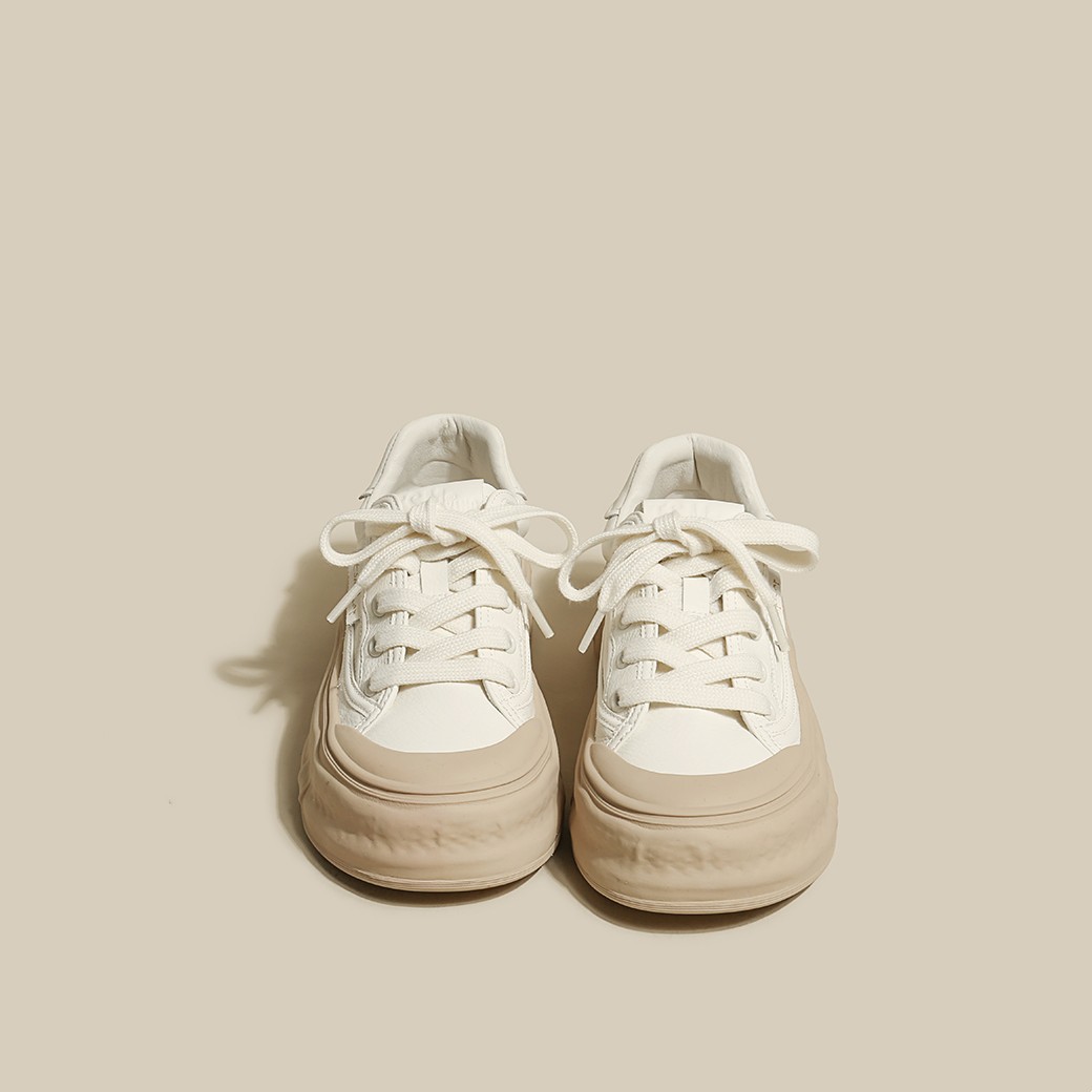 厚底內增高簡約溶解運動餅幹鞋