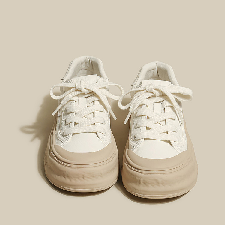 厚底內增高簡約溶解運動餅幹鞋