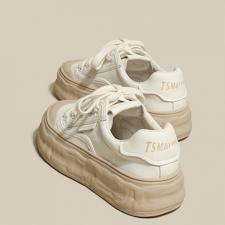 厚底內增高簡約溶解運動餅幹鞋