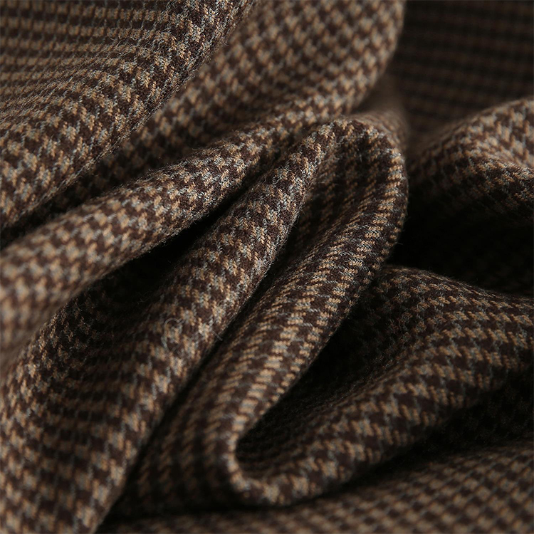 復古千鳥格高腰傘裙