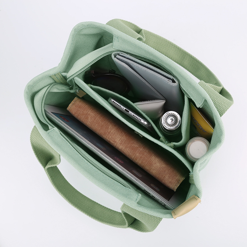 日式帆布手提袋大容量女包（6色）