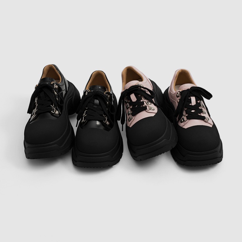 甜酷鬆糕繫帶女鞋