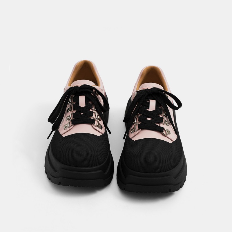 甜酷鬆糕繫帶女鞋