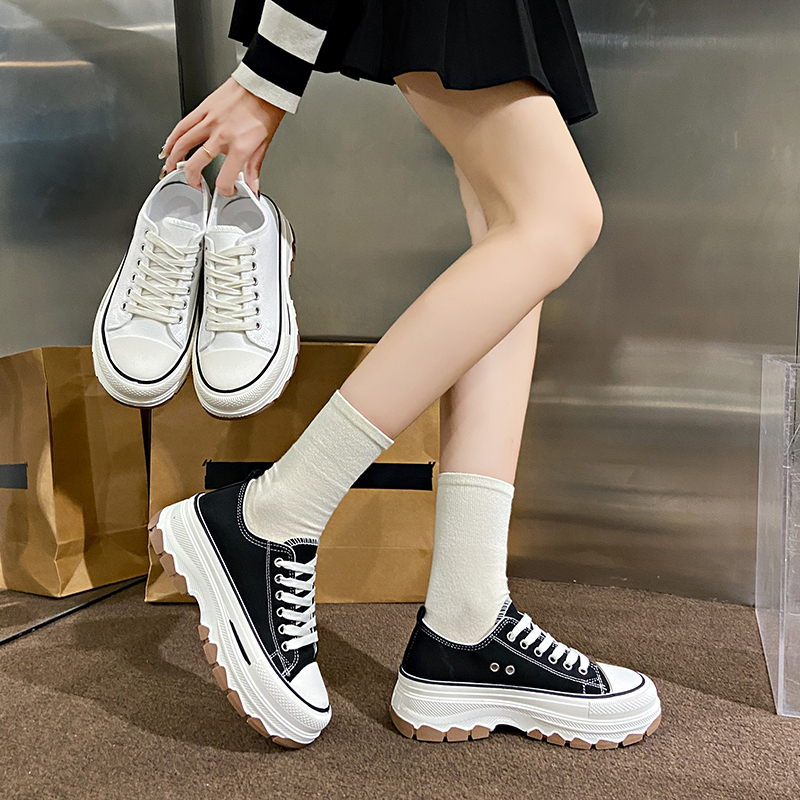 經典增高舒適帆布鞋（2色）