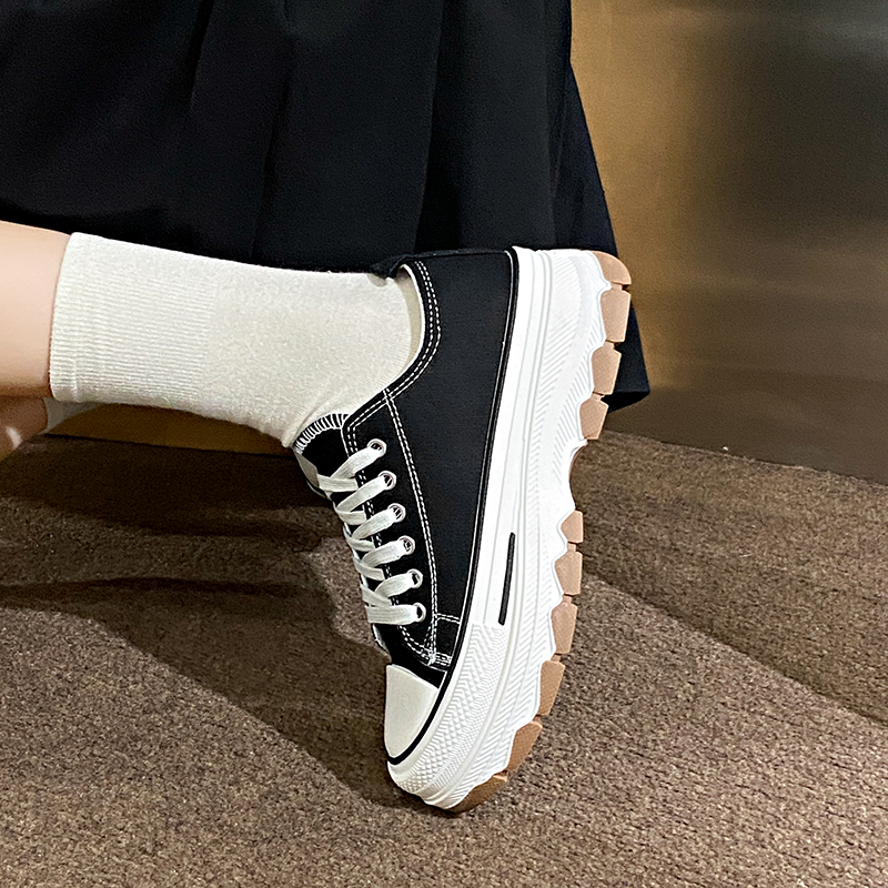 經典增高舒適帆布鞋（2色）