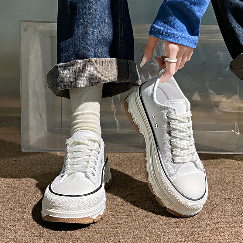 經典增高舒適帆布鞋（2色）