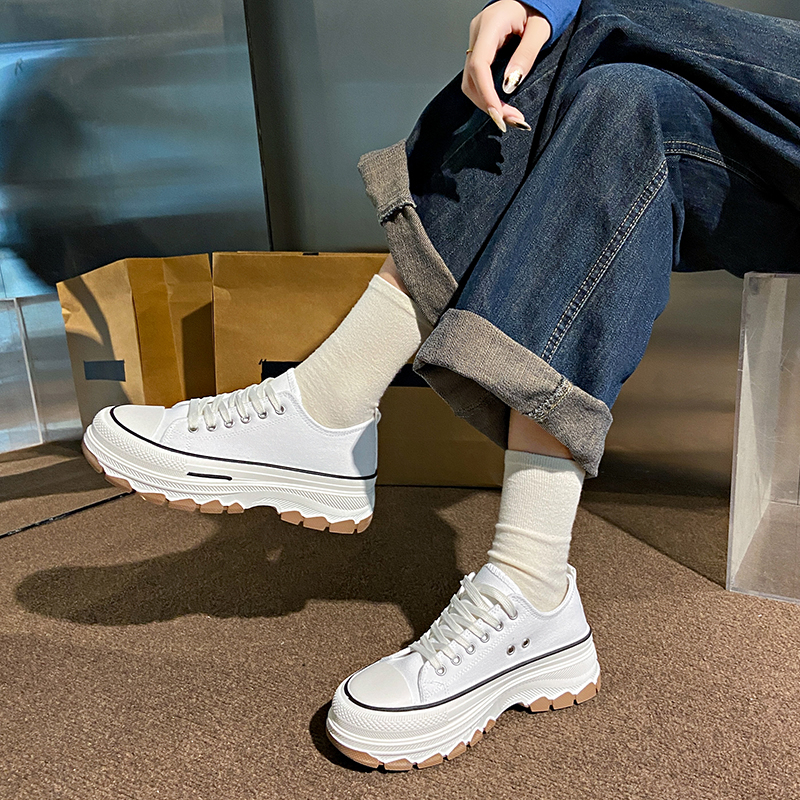 經典增高舒適帆布鞋（2色）