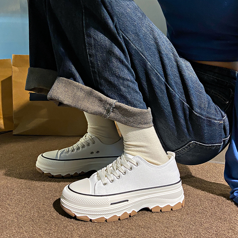 經典增高舒適帆布鞋（2色）