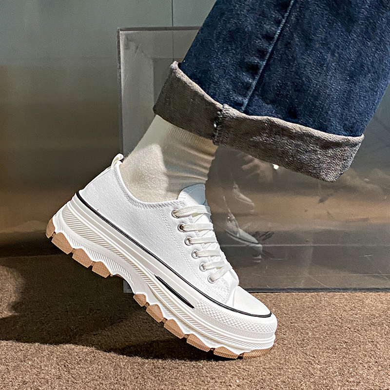 經典增高舒適帆布鞋（2色）