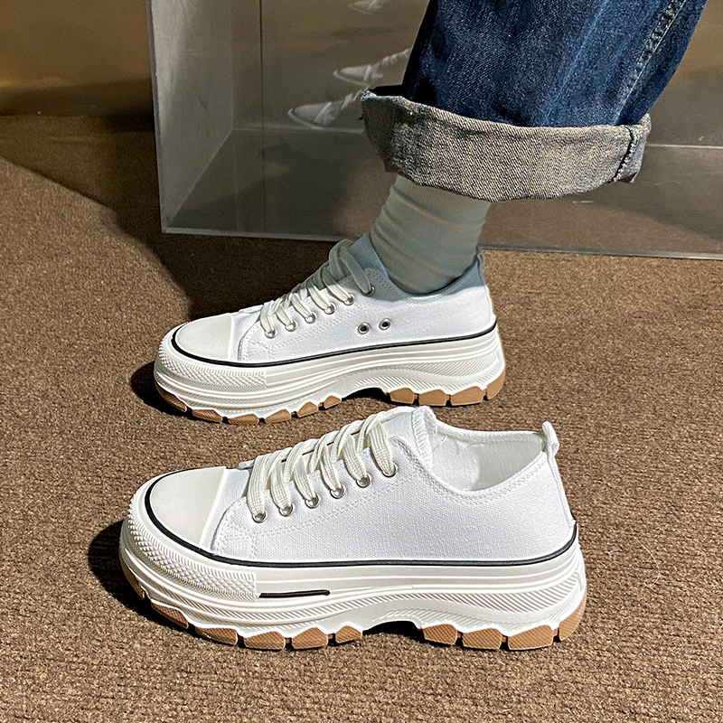 經典增高舒適帆布鞋（2色）