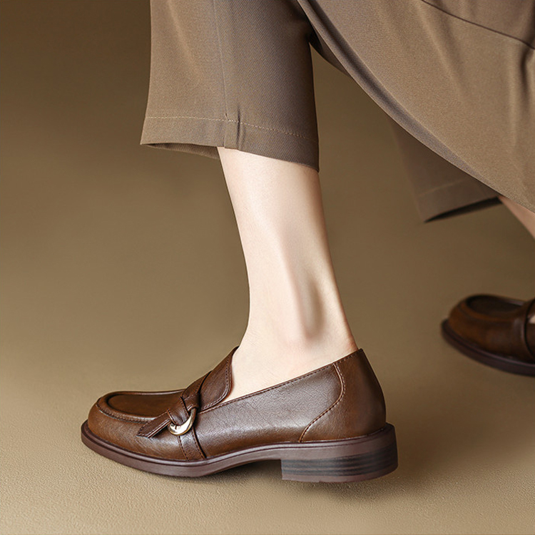 軟皮英倫簡約小皮鞋