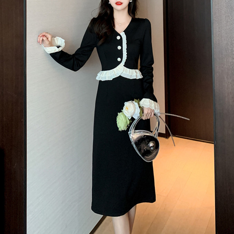 顯瘦氣質名媛減齡連衣裙