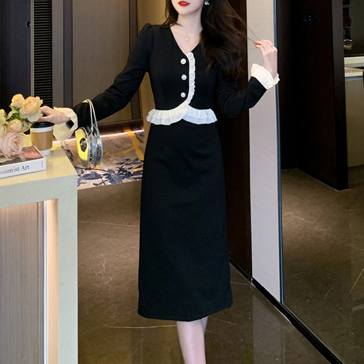 顯瘦氣質名媛減齡連衣裙