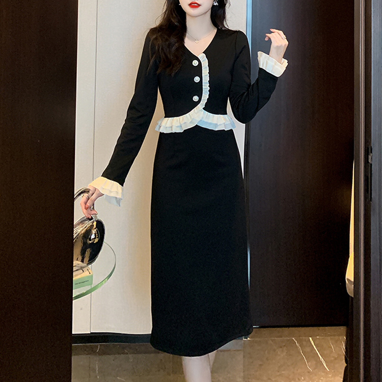 顯瘦氣質名媛減齡連衣裙