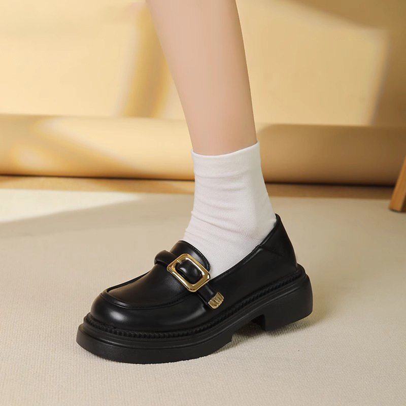 法式通勤軟皮樂福鞋