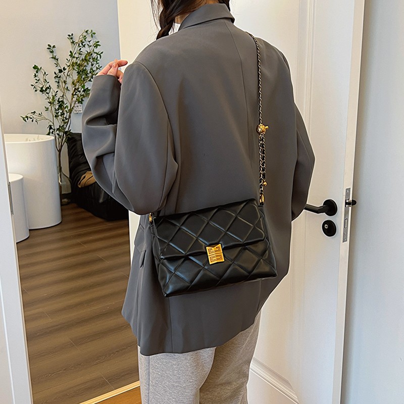 經典通勤氣質菱格包