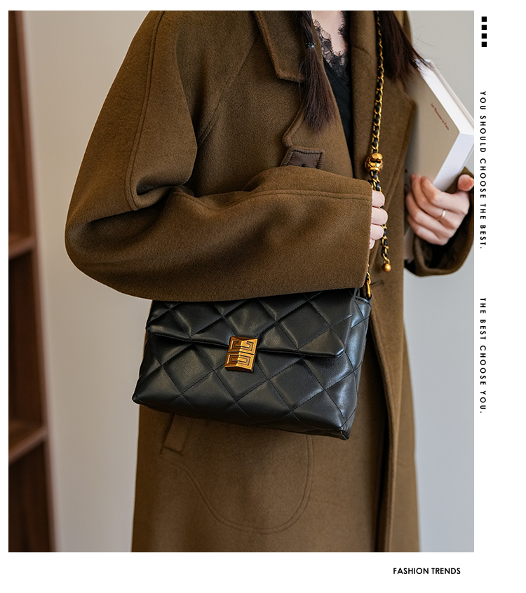 經典通勤氣質菱格包